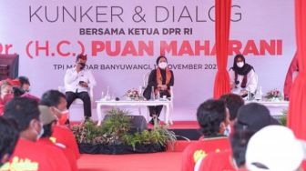 Panen Padi di Banyuwangi, Puan Dorong Pertanian Dijadikan Agrowisata