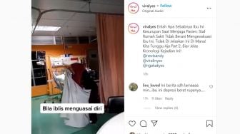 Viral! Emak-emak Kesurupan di Ruang ICU, Ucapkan Pesan Menohok: Jangan Pernah Main Api