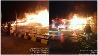 Viral Kapal Terbakar di Pelabuhan Panjang, Ini Penjelasan BPBD Bandar Lampung