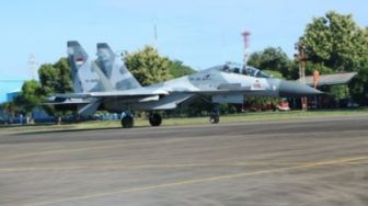 Lanud Sultan Hasanuddin Kerahkan Pesawat Sukhoi ke Pangkalan Aju