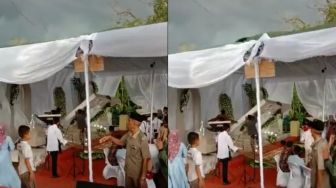Tenda Dekorasi Pernikahan Ambruk Saat Acara Warganet Sebut Mantan Belum Ikhlas