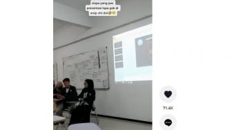 Malunya Sampai Wisuda, Chat Sama Pacar Terpampang Nyata Saat Presentasi Kuliah