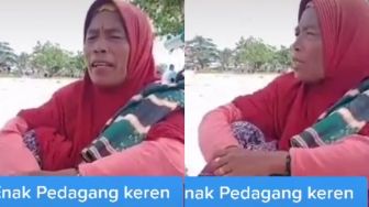 Keren! Emak-emak Pedagang Asongan di Mandalika Lancar Bicara Bahasa Inggris