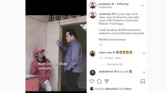 Erick Thohir Minta Seluruh SPBU Pertamina Gratiskan Toilet, Atta Halilintar: Bravo Pak!