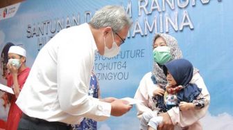 Pertamina Santuni 1.500 Anak Yatim Korban Covid di Sumatera