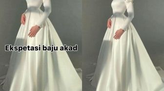 Pesan Gaun Akad Nikah ke Penjahit, Hasilnya Bikin Pengantin Wanita Nangis Kejer