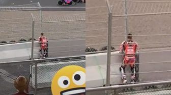 Viral Pembalap WSBK Buang Air Kecil di depan Tribun Penonton Sirkuit Mandalika