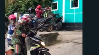 Viral Video Polisi dan TNI Berkelahi di Tepi Jalan, Disebut Karena Hal Ini