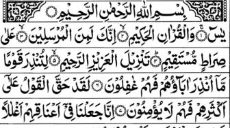 Teks Surah Yasin Full Arab Ayat 1-83 untuk Dibaca di Malam Jumat