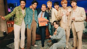 Diserang ARMY Gara-Gara Jokes, Gini Reaksi James Corden Ditanya RM