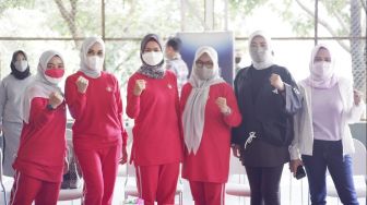 Jelang HUT ke-22, DWP Gelar Senam Bogor Berlari Antar Unit