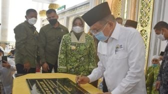 Resmikan Masjid Agung Al-Falah Mempawah, JK: Jangan Sampai Masjid Bagus Sepi Jamaah