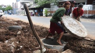 Sumur Resapan di Jalan Intan Jebol, Pemprov DKI Evaluasi Kontraktor Penggarap