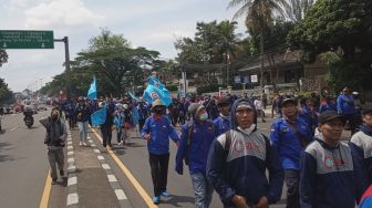 Upadate Bandung Lautan Aksi: Empat Tuntutan Buruh Terkait UMK 2022