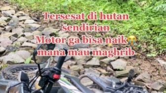 Pria Tersesat Lagi Healing di Hutan Naik Motor, Warganet: Healing Berujung Hilang