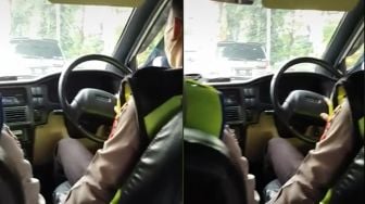 Kena Tilang Gegara Langgar Lalu Lintas, Pria Ini Malah Diberi Tumpangan Mobil Polisi