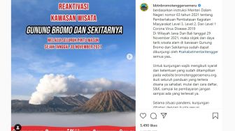 Gunung Bromo Dibuka untuk Seluruh Pintu Masuk Mulai 30 November, Cek Syaratnya di Sini..
