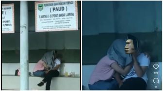 Viral Video Muda Mudi Ciuman di Depan Sekolah di Bandar Lampung