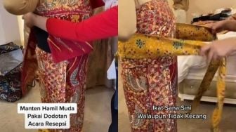 Pengantin Wanita Hamil Muda Pakai Baju Dodotan, Kena Musibah Ini Saat Dirias