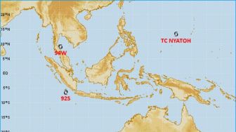 Dua Siklon Tropis Picu Kenaikan Tinggi Gelombang di Indonesia
