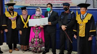 Teliti Aksi Unjuk Rasa Anarkis di Makassar, Anggota Brimob Dapat Gelar Doktor