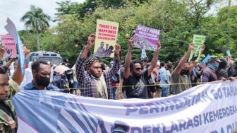 Orang Papua Peringati 1 Desember di Jakarta, Polisi Tutup Akses Jalan ke Istana Negara