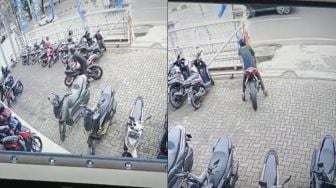 Terekam CCTV, Pria Baru Keluar dari Bengkel Malah Kena Musibah: Baru Servis Masuk Lagi