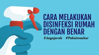 INFOGRAFIS: Cara Melakukan Disinfeksi Rumah dengan Benar