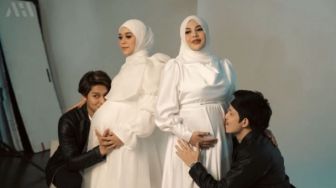Duo Bumil Cantik, 7 Pemotretan Maternity Aurel Hermansyah Bareng Lesti Kejora