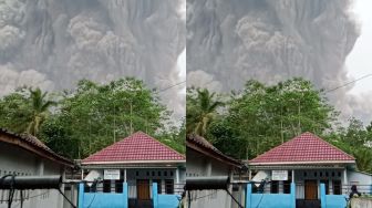 PVMBG Sebut Gunung Semeru Dua Kali Muntahkan Guguran Lava Pijar