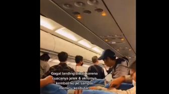 Viral Pesawat Super Air Jet Tujuan Bali Gagal Landing, Penumpang Ricuh