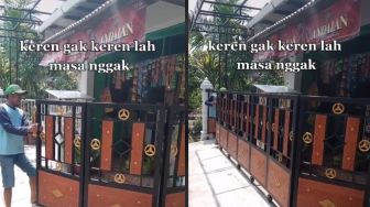 Pagar Toko Kelontong Tak Biasa, Warganet: Berkelok Kayak Rel Kereta Api