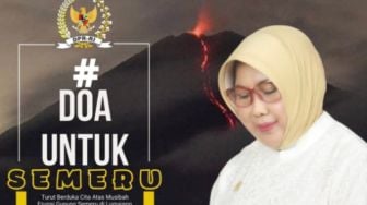 Ramai Foto Narsis Politikus dan Pejabat di Poster Erupsi Gunung Semeru