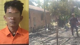 Kesal Tak Dapat Warisan, Seorang Pria di Riau Bakar Rumah Orangtua Sendiri