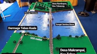 Telan Dana Rp 436 Miliar, Jembatan Sungai Besar Sambar Segera Dibangun