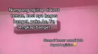 Menginap di Kos Teman Berujung Syok Pas ke Kamar Mandi, Wanita Ini Malah Banjir Hujatan