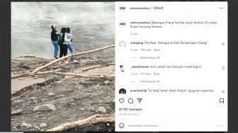 Viral, Beberapa Orang Berswafoto di Erupsi Gunung Semuru, Warganet: Krisis Etika