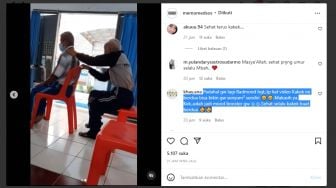 Viral Persahabatan Dua Orang Kakek di Panti Lansia, Warganet Bahagia dan Mendoakan