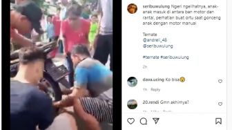 Viral, Detik-detik Menegangkan Bocah Terjepit di Roda Motor, Netizen Pertanyakan Hal Ini