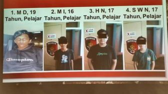 Polres Tangsel Ringkus 4 Pelajar, Buntut Tawuran Tewaskan Satu Siswa di Serpong