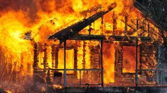 Kebakaran Rumah Panggung di Ulu Belu Tanggamus, Tidak Ada Korban Jiwa