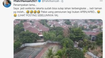 Tunjukkan Penampakan Taman di Kompleknya, Fahri Hamzah Singgung Soal Jadi Walikota Jakarta