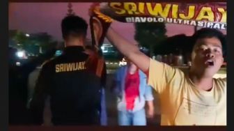 Hadir di Stadion Pakansari Bogor, Tiga Kelompok Suporter Sriwijaya FC Beri Dukungan Penuh