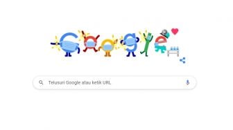 Tampilan Google Doodle Menggemaskan, Ingatkan Kembali Vaksin dan Masker