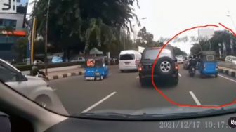 Viral Aksi Jambret Sasar Penumpang Bajaj di Gambir