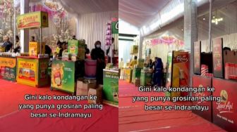 Viral! Cewek Ini Hadiri Kondangan Pemilik Toko Grosir, Sajiannya Bikin Malas Pulang