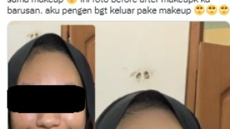 Wanita Diejek Keluarga Pakai Make Up Tetap Saja Hitam, Warganet Justru Bilang Cantik