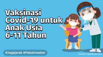 Seminggu Terakhir, Sudah Lebih dari 500 Ribu Anak Indonesia Divaksinasi Covid-19
