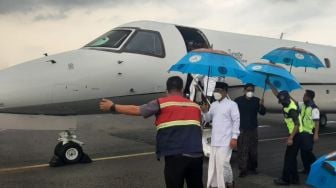 Beredar Foto Gus Yahya Sampai di Lokasi Muktamar NU, Naik Jet Privat Jadi Sorotan