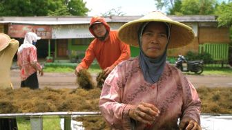 Dukung Rumput Laut Indonesia Mendunia, LPEI Resmikan Program Desa Devisa di Sidoarjo
